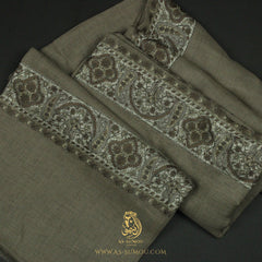 PREMIUM DUSTY KHAKI AUTHENTIC YEMENI SHEMAGH SCARF SE134
