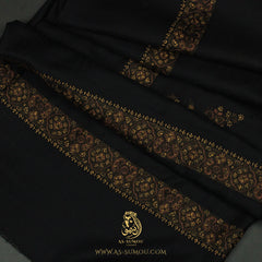 PREMIUM BLACK AUTHENTIC YEMENI SHEMAGH SCARF BL98