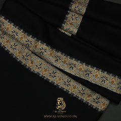 PREMIUM BLACK AUTHENTIC YEMENI SHEMAGH SCARF BL100