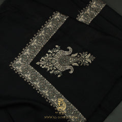 PREMIUM BLACK AUTHENTIC YEMENI SHEMAGH SCARF BL105