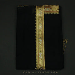 PREMIUM RARE BLACK UNIQUE KHALEEJI BISHT BS20