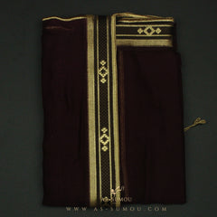 PREMIUM RARE MAROON ELEGANT KHALEEJI BISHT BS18