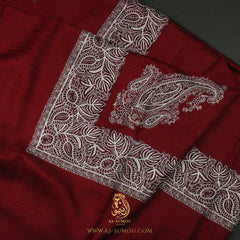 PREMIUM RED AUTHENTIC OMANI MASSAR SCARF OM83