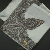 PREMIUM WHITE AUTHENTIC OMANI MASSAR SCARF OM101