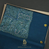LUXURY HANDMADE BLUE YEMENI SHEMAGH
