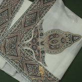 PREMIUM WHITE AUTHENTIC OMANI MASSAR SCARF OM117