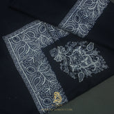 Premium Navy Authentic Omani Massar Scarf OM159