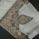 PREMIUM WHITE AUTHENTIC OMANI MASSAR SCARF OM88