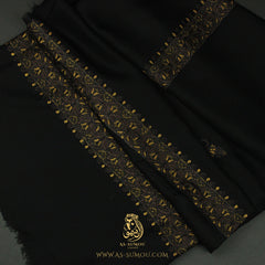 PREMIUM BLACK AUTHENTIC YEMENI SHEMAGH SCARF BL113
