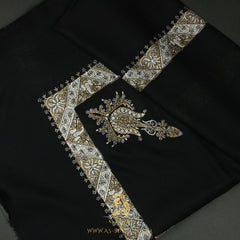PREMIUM BLACK AUTHENTIC YEMENI SHEMAGH SCARF BL112