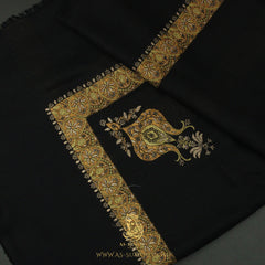 PREMIUM BLACK AUTHENTIC YEMENI SHEMAGH SCARF BL115
