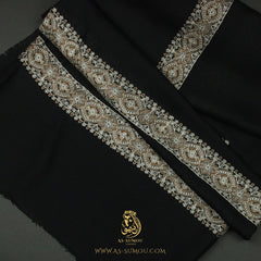 PREMIUM BLACK AUTHENTIC YEMENI SHEMAGH SCARF BL116