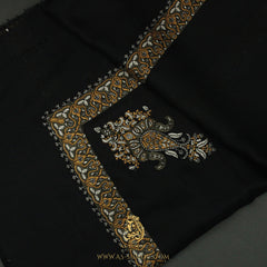 PREMIUM BLACK AUTHENTIC YEMENI SHEMAGH SCARF BL117