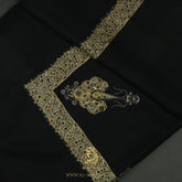 PREMIUM BLACK AUTHENTIC YEMENI SHEMAGH SCARF BL118