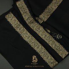 PREMIUM BLACK AUTHENTIC YEMENI SHEMAGH SCARF BL118