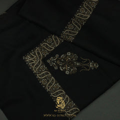 PREMIUM BLACK AUTHENTIC YEMENI SHEMAGH SCARF BL108
