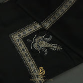 PREMIUM BLACK AUTHENTIC YEMENI SHEMAGH SCARF BL110