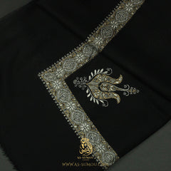 PREMIUM BLACK AUTHENTIC YEMENI SHEMAGH SCARF BL106