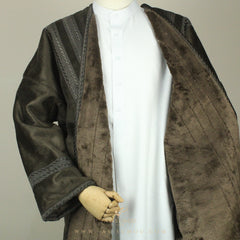 AUTHENTIC KHAKI FARWA ARABIAN WINTER COAT FR4