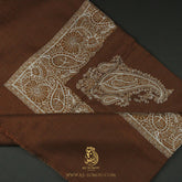 PREMIUM BROWN AUTHENTIC OMANI MASSAR SCARF OM103