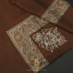 PREMIUM BROWN AUTHENTIC OMANI MASSAR SCARF OM103