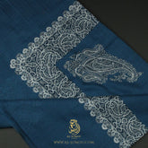 PREMIUM BLUE AUTHENTIC OMANI MASSAR SCARF OM105