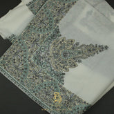 PREMIUM WHITE AUTHENTIC OMANI MASSAR SCARF OM108