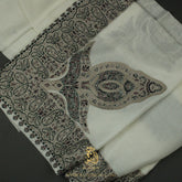 PREMIUM WHITE AUTHENTIC OMANI MASSAR SCARF OM110