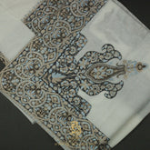 PREMIUM WHITE AUTHENTIC OMANI MASSAR SCARF OM111