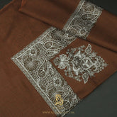 PREMIUM BROWN AUTHENTIC OMANI MASSAR SCARF OM97
