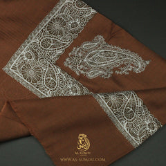PREMIUM BROWN AUTHENTIC OMANI MASSAR SCARF OM97