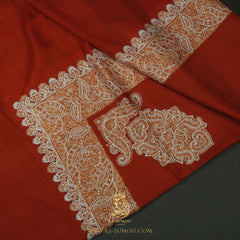 PREMIUM ORANGE AUTHENTIC OMANI MASSAR SCARF OM95