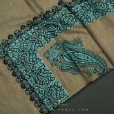 PREMIUM BROWN AUTHENTIC OMANI MASSAR SCARF OM66