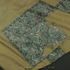 PREMIUM BROWN AUTHENTIC OMANI MASSAR SCARF OM61