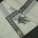 PREMIUM WHITE AUTHENTIC YEMENI SHEMAGH SCARF WH170