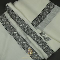 PREMIUM WHITE AUTHENTIC YEMENI SHEMAGH SCARF WH170