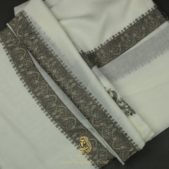 PREMIUM WHITE AUTHENTIC YEMENI SHEMAGH SCARF WH171