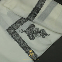 PREMIUM WHITE AUTHENTIC YEMENI SHEMAGH SCARF WH173