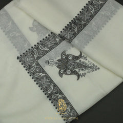 PREMIUM WHITE AUTHENTIC YEMENI SHEMAGH SCARF WH170