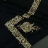 PREMIUM BLACK AUTHENTIC YEMENI SHEMAGH SCARF BL90