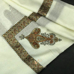 PREMIUM WHITE AUTHENTIC YEMENI SHEMAGH SCARF WH139
