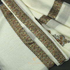 PREMIUM WHITE AUTHENTIC YEMENI SHEMAGH SCARF WH139