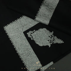 PREMIUM BLACK AUTHENTIC YEMENI SHEMAGH SCARF BL73
