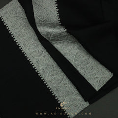 PREMIUM BLACK AUTHENTIC YEMENI SHEMAGH SCARF BL73