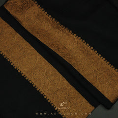 PREMIUM BLACK AUTHENTIC YEMENI SHEMAGH SCARF BL63