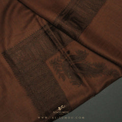 PREMIUM BROWN ELEGANT QATARI SHEMAGH SCARF QR16