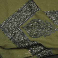PREMIUM OLIVE AUTHENTIC OMANI MASSAR SCARF OM58
