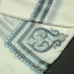 PREMIUM WHITE AUTHENTIC YEMENI SHEMAGH SCARF WH99