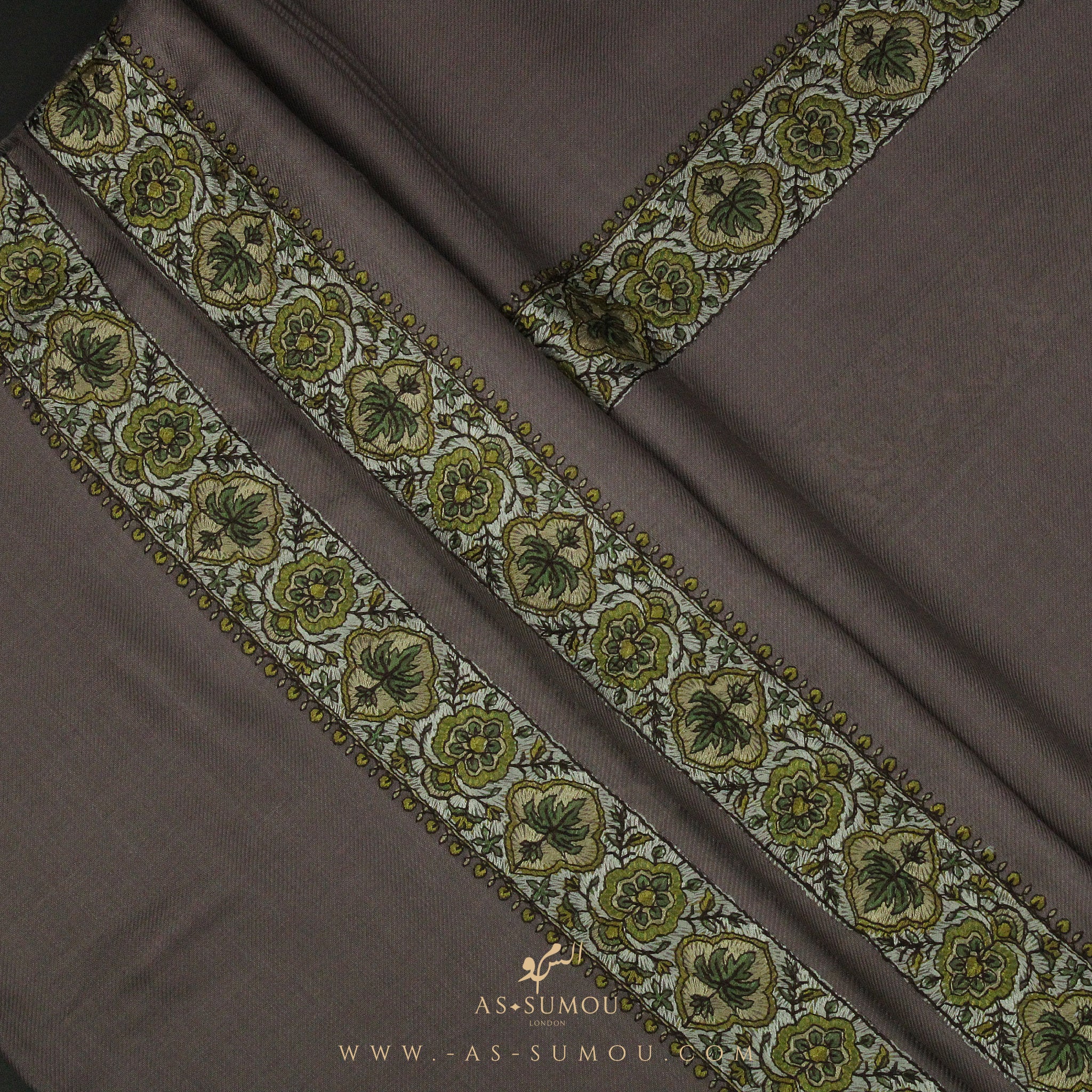 PREMIUM BROWN AUTHENTIC YEMENI SHEMAGH SCARF SE52