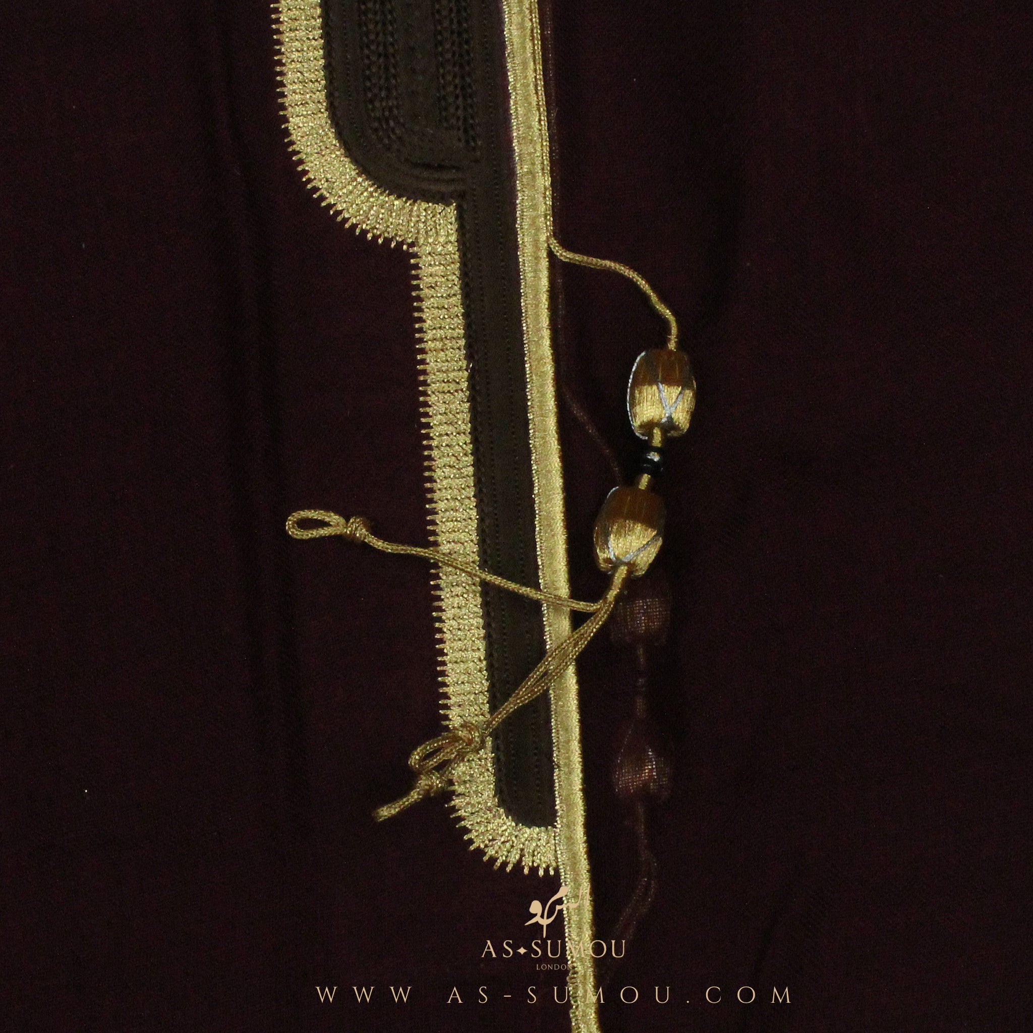 PREMIUM RARE MAROON ELEGANT KHALEEJI BISHT BS22